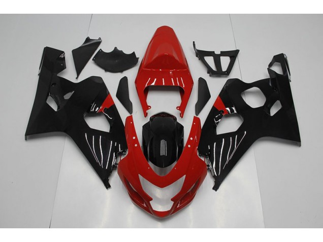Rot Schwarz Suzuki GSXR 750 K4 2004-2005 Motorrad Verkleidung Rot Schwarz Suzuki GSXR 750 K4 2004-2005 Motorrad Verkleidung