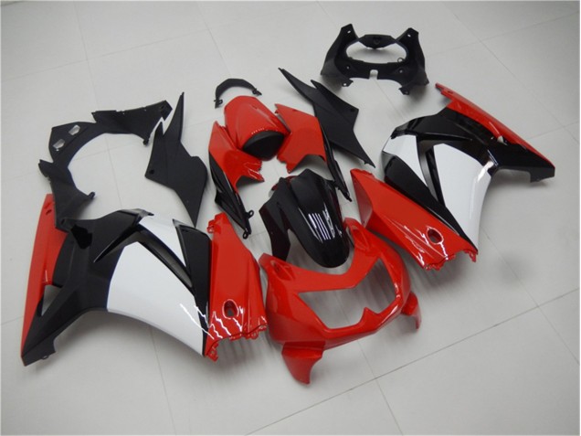 Rot Schwarz Weiß Kawasaki EX250 2008-2012 Motorrad Verkleidungen Rot Schwarz Weiß Kawasaki EX250 2008-2012 Motorrad Verkleidungen