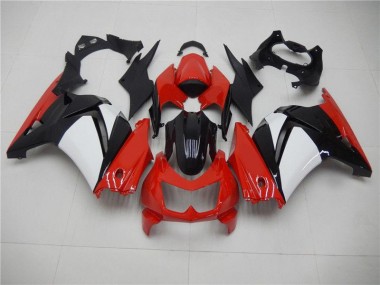 Rot Schwarz Weiß Kawasaki EX250 2008-2012 Motorrad Verkleidungen