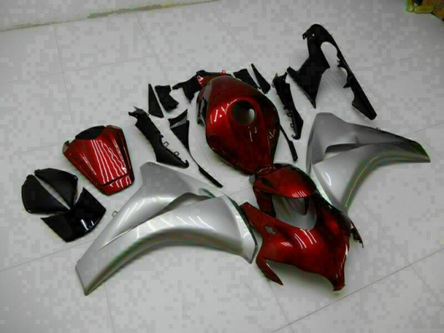 Rot Silber Honda CBR 1000 RR 2008-2011 Motorrad Vollverkleidung Rot Silber Honda CBR 1000 RR 2008-2011 Motorrad Vollverkleidung