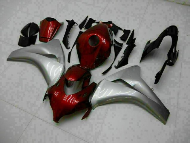 Rot Silber Honda CBR 1000 RR 2008-2011 Motorrad Vollverkleidung Rot Silber Honda CBR 1000 RR 2008-2011 Motorrad Vollverkleidung
