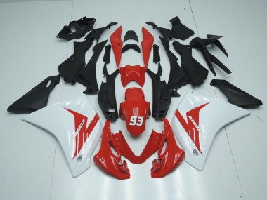 Rot Weiß 93 Honda CBR 125 R 2011-2013 Motorrad Verkleidungen