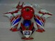 Rot Weiß Blau 23 Honda CBR 1000 RR 2012-2016 Motorrad Verkleidungen Rot Weiß Blau 23 Honda CBR 1000 RR 2012-2016 Motorrad Verkleidungen