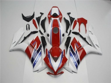 Rot Weiß Blau Honda CBR 1000 RR 2012-2016 Motorrad Verkleidungen