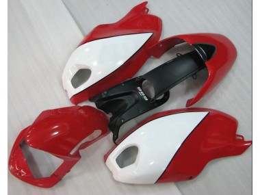 Rot Weiß Ducati Monster 696 2008-2012 Motorrad Verkleidungen