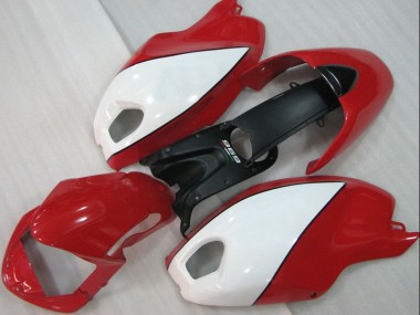 Rot Weiß Ducati Monster 696 2008-2012 Motorrad Verkleidungen