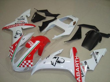 Rot Weiß Flag Yamaha R1 2002-2003 Motorrad Verkleidungen