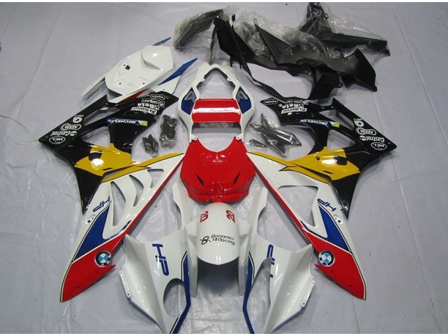 Rot Weiß Gelb BMW S1000RR 2009-2014 Motorrad Verkleidungen Rot Weiß Gelb BMW S1000RR 2009-2014 Motorrad Verkleidungen