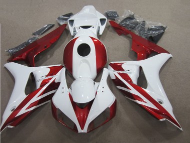 Rot Weiß Honda CBR 1000 RR 2006-2007 Motorrad Verkleidung