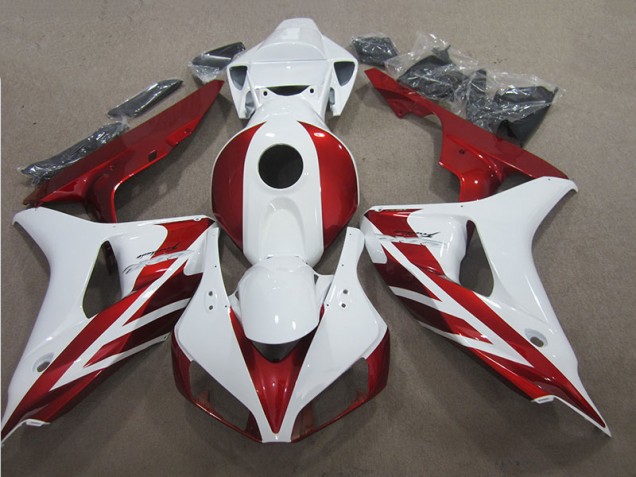 Rot Weiß Honda CBR 1000 RR 2006-2007 Motorrad Verkleidung Rot Weiß Honda CBR 1000 RR 2006-2007 Motorrad Verkleidung