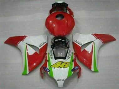 Rot Weiß Honda CBR 1000 RR 2008-2011 Motorrad Verkleidung