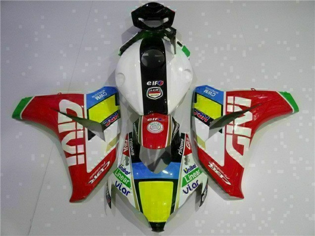 Rot Weiß Honda CBR 1000 RR 2008-2011 Motorrad Verkleidungen Komplett Sets Rot Weiß Honda CBR 1000 RR 2008-2011 Motorrad Verkleidungen Komplett Sets