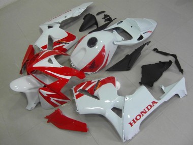 Rot Weiß Honda CBR 600 RR 2005-2006 Motorrad Verkleidung