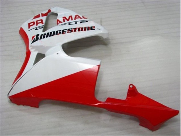 Rot Weiß Honda CBR 600 RR 2005-2006 Motorrad Verkleidungen Komplett Sets Rot Weiß Honda CBR 600 RR 2005-2006 Motorrad Verkleidungen Komplett Sets