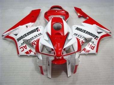 Rot Weiß Honda CBR 600 RR 2005-2006 Motorrad Verkleidungen Komplett Sets