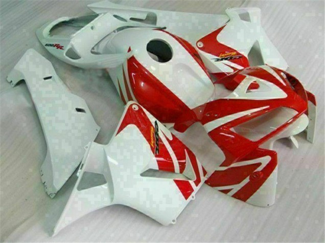Rot Weiß Honda CBR 600 RR 2005-2006 Motorrad Verkleidungen & Plastik Rot Weiß Honda CBR 600 RR 2005-2006 Motorrad Verkleidungen & Plastik