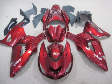 Rot Weiß Ninja Aufkleber Kawasaki ZX14R ZZR 1400 2006-2011 Motorrad Verkleidungen