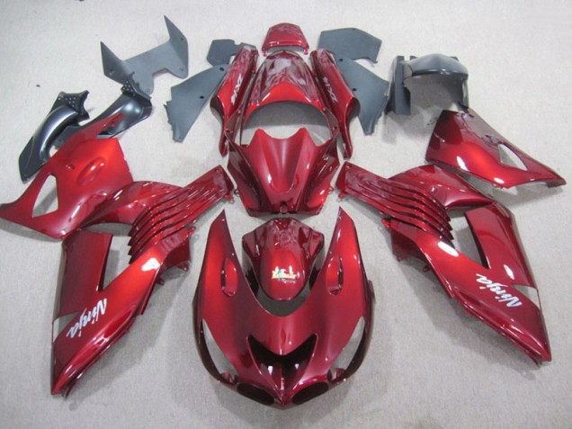 Rot Weiß Ninja Aufkleber Kawasaki ZX14R ZZR 1400 2006-2011 Motorrad Verkleidungen
