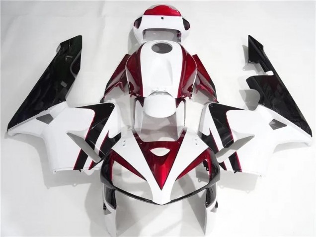 Rot Weiß Schwarz Honda CBR 600 RR 2005-2006 Motorrad Verkleidungen Rot Weiß Schwarz Honda CBR 600 RR 2005-2006 Motorrad Verkleidungen