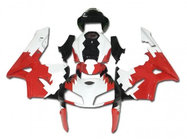 Rot Weiß Schwarz Honda CBR 600 RR 2005-2006 Motorrad Vollverkleidung
