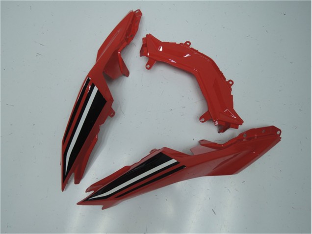 Rot Weiß Schwarz Kawasaki EX300 2013-2016 Motorrad Verkleidungen Rot Weiß Schwarz Kawasaki EX300 2013-2016 Motorrad Verkleidungen
