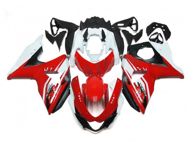 Rot Weiß Schwarz Suzuki GSXR 1000 K9 2009-2016 Motorrad Verkleidungen Rot Weiß Schwarz Suzuki GSXR 1000 K9 2009-2016 Motorrad Verkleidungen