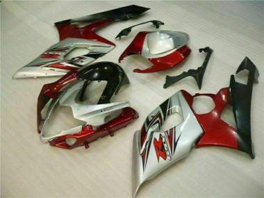Rot Weiß Suzuki GSXR 1000 K5 2005-2006 Motorrad Verkleidung