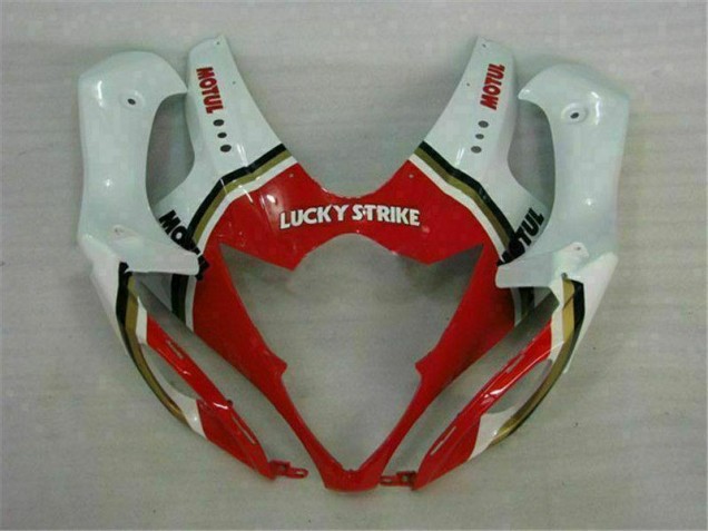 Rot Weiß Suzuki GSXR 1000 K5 2005-2006 Motorrad Verkleidungen Rot Weiß Suzuki GSXR 1000 K5 2005-2006 Motorrad Verkleidungen
