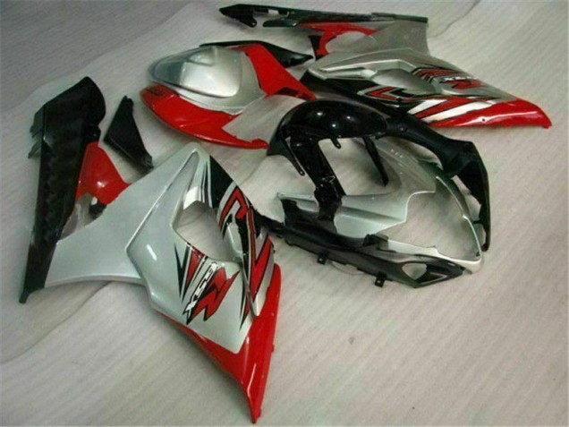 Rot Weiß Suzuki GSXR 1000 K5 2005-2006 Motorrad Vollverkleidung Rot Weiß Suzuki GSXR 1000 K5 2005-2006 Motorrad Vollverkleidung