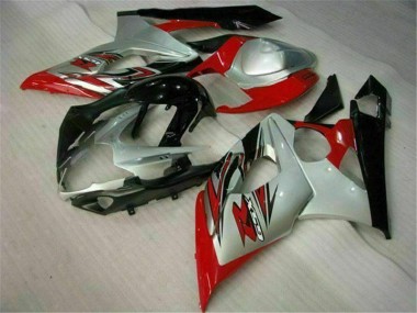 Rot Weiß Suzuki GSXR 1000 K5 2005-2006 Motorrad Vollverkleidung