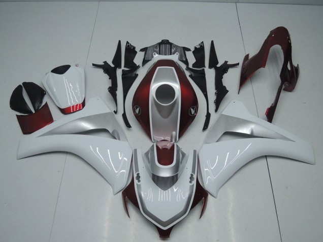 Rot Weiß Und Silber Honda CBR 1000 RR 2008-2011 Motorrad Verkleidungen Rot Weiß Und Silber Honda CBR 1000 RR 2008-2011 Motorrad Verkleidungen