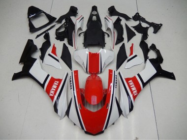 Rot Weiß Yamaha R1 2015-2019 Motorrad Verkleidung