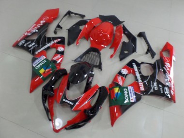 Rot Yoshimura Suzuki GSXR 1000 K5 2005-2006 Motorrad Verkleidungen