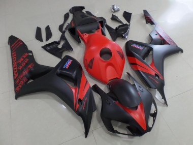 Rot und Matt Schwarz Honda CBR 1000 RR 2006-2007 Motorrad Verkleidungen