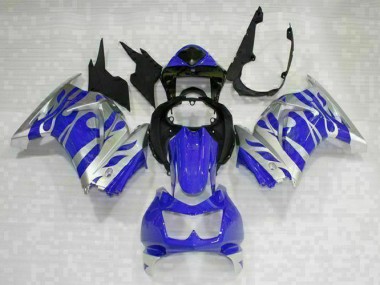 Schwarz Blau Kawasaki EX250 2008-2012 Motorrad Verkleidungen