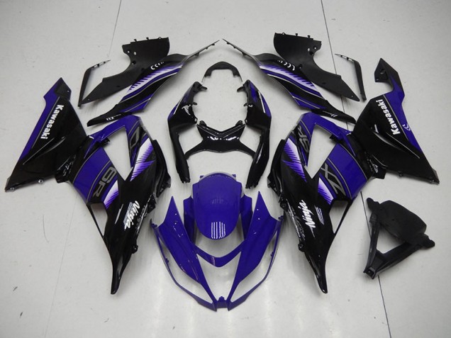 Schwarz Blau Kawasaki ZX6R 2013-2018 Motorrad Verkleidungen Schwarz Blau Kawasaki ZX6R 2013-2018 Motorrad Verkleidungen