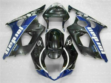 Schwarz Blau Suzuki GSXR 1000 K3 2003-2004 Motorrad Verkleidungen & Plastik