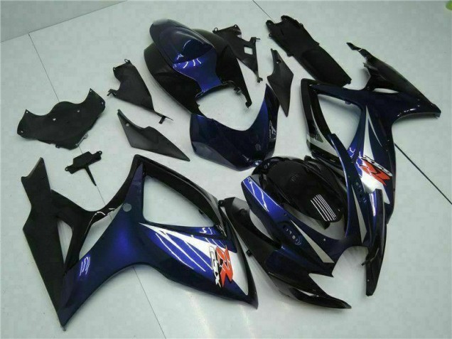 Schwarz Blau Suzuki GSXR 600 / 750 K6 2006-2007 Motorrad Verkleidung Schwarz Blau Suzuki GSXR 600 / 750 K6 2006-2007 Motorrad Verkleidung
