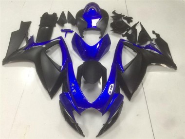 Schwarz Blau Suzuki GSXR 600 / 750 K6 2006-2007 Motorrad Verkleidungen