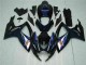 Schwarz Blau Suzuki GSXR 600 / 750 K6 2006-2007 Motorrad Vollverkleidung Schwarz Blau Suzuki GSXR 600 / 750 K6 2006-2007 Motorrad Vollverkleidung