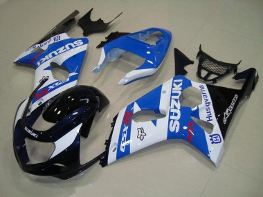 Schwarz Blau Weiß Suzuki GSXR 1000 K1 2000-2002 Motorrad Verkleidungen