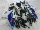Schwarz Blau Weiß Suzuki GSXR 1000 K5 2005-2006 Motorrad Verkleidungen Schwarz Blau Weiß Suzuki GSXR 1000 K5 2005-2006 Motorrad Verkleidungen