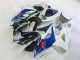 Schwarz Blau Weiß Suzuki GSXR 1000 K5 2005-2006 Motorrad Verkleidungen Schwarz Blau Weiß Suzuki GSXR 1000 K5 2005-2006 Motorrad Verkleidungen