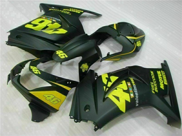 Schwarz Gelb 46 Kawasaki EX250 2008-2012 Motorrad Verkleidungen Schwarz Gelb 46 Kawasaki EX250 2008-2012 Motorrad Verkleidungen