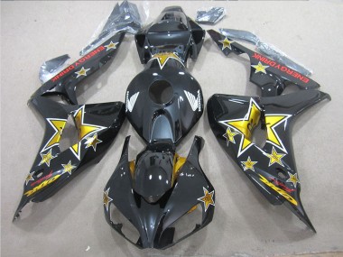 Schwarz Gelb ENERGY DRINK Honda CBR 1000 RR 2006-2007 Motorrad Verkleidungen