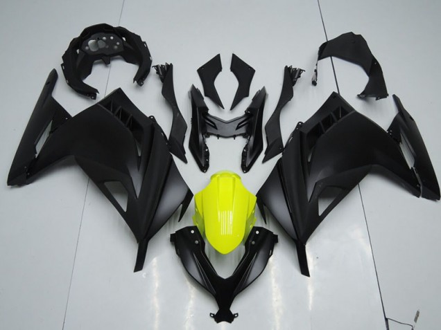 Schwarz Gelb Kawasaki ZX 300R 2013-2016 Motorrad Verkleidungen Schwarz Gelb Kawasaki ZX 300R 2013-2016 Motorrad Verkleidungen