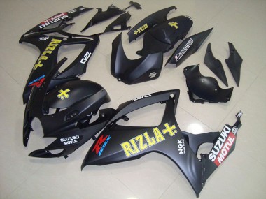 Schwarz Gelb Rizla Suzuki GSXR 750 K6 2006-2007 Motorrad Verkleidungen
