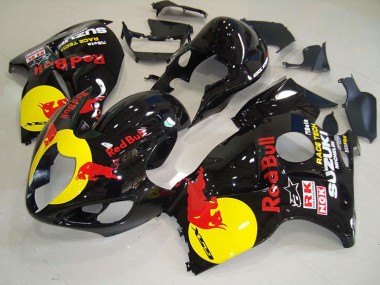 Schwarz Gelb Rot Bull Suzuki GSXR 1300 Hayabusa 1996-2007 Motorrad Verkleidungen