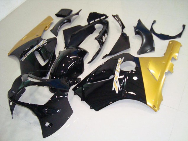 Schwarz Gold Kawasaki ZX12R 2000-2001 Motorrad Verkleidungen Schwarz Gold Kawasaki ZX12R 2000-2001 Motorrad Verkleidungen