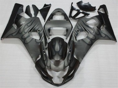 Schwarz Grau Suzuki GSXR 600 / 750 K4 2004-2005 Motorrad Verkleidungen